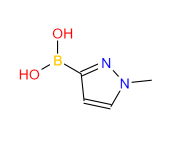 CAS： 869973-96-6，中文名稱： (1-甲基-1H-吡唑-3-基)硼酸 英文名稱：(1-Methyl-1H-pyrazol-3-yl)boronicacid 