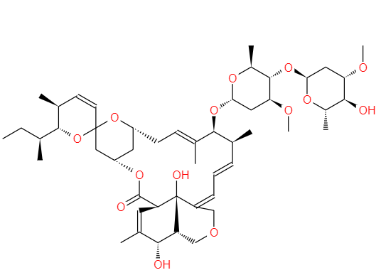 CAS： 71751-41-2，中文名稱： 阿維菌素 英文名稱：Abamectin 