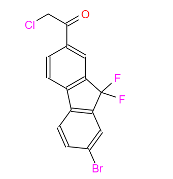 CAS： 1378387-81-5，中文名稱： 1-(7-溴-9,9-二氟-9H-芴-2-基)-2-氯乙酮