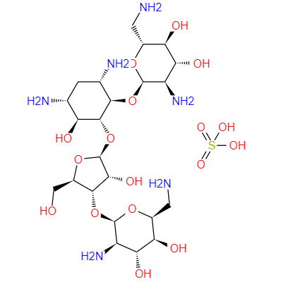 CAS： 4146-30-9，中文名稱： 硫酸新霉素B 英文名稱：Framycetin sulphate 