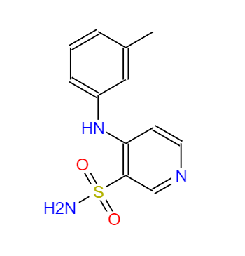 CAS： 72811-73-5，中文名稱： [4-(3-甲基苯基)氨基]吡啶-3-磺酰胺 英文名稱：[4-(3-Methylphenyl)amino]pyridine-3-sulphonamide