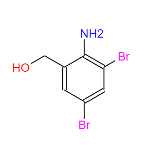 CAS： 50739-76-9，中文名稱： (2-氨基-3,5-二溴苯基)甲醇 英文名稱：(2-Amino-3,5-dibromophenyl)methanol