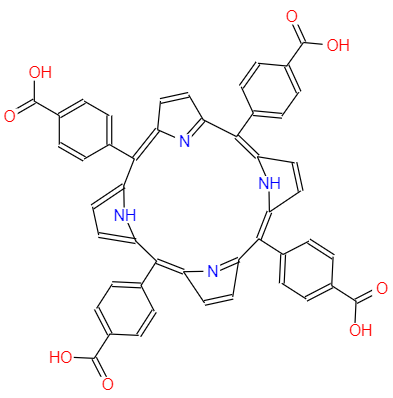 CAS： 14609-54-2，中文名稱： 中-四(4-羧基苯基)卟吩 英文名稱：meso-Tetra(4-carboxyphenyl)porphine 