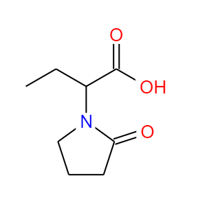 CAS： 102849-49-0，中文名稱： （2S）-2-（2-氧吡咯烷基-1-基）丁酸 英文名稱：(2S)-2-(2-Oxopyrrolidin-1-yl)butanoic acid 