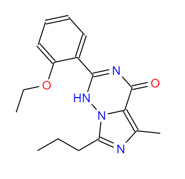 CAS： 224789-21-3，中文名稱： 2-(2-乙氧基苯基)-5-甲基-7-丙基-3H-咪唑并[5,1-F][1,2,4]三嗪-4-酮