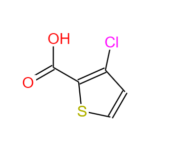 CAS： 59337-89-2，中文名稱： 3-氯噻吩-2-羧酸 英文名稱：3-Chlorothiophene-2-carboxylic acid 