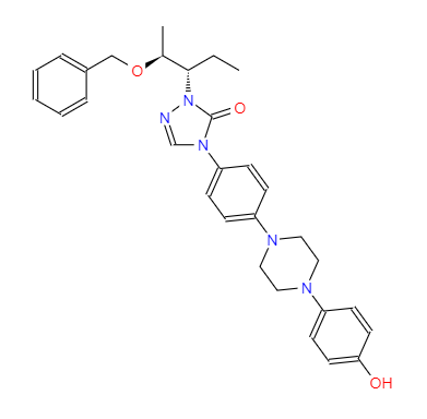 CAS：184177-83-1，中文名稱： 2-[(1S,2S)-1-乙基-2-芐氧基丙基]-2,4-二氫-4-[4-[4-(4-羥基苯基)-1-哌嗪基]苯基]-3H-1,2,4-三氮唑-3-酮