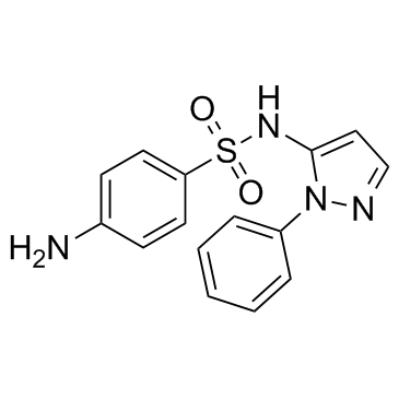CAS： 526-08-9，中文名稱： 磺胺苯吡唑 英文名稱：Sulfaphenazole 