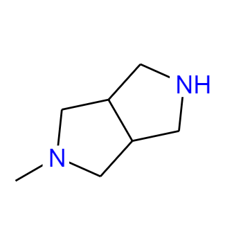 CAS： 86732-28-7，中文名稱： 2-甲基-八氫吡咯[3,4-c]吡咯 英文名稱：2-Methyl-octahydro-pyrrolo[3,4-c]pyrrole 