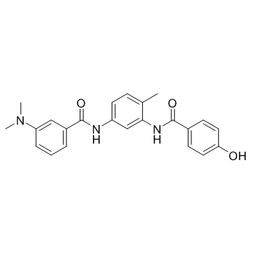 CAS： 208260-29-1，中文名稱： 3-(二甲基氨基)-N-[3-[(4-羥基苯甲酰基)氨基]-4-甲基苯基]苯甲酰胺 英文名稱：ZM 336372 