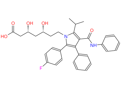  CAS： 110862-48-1，中文名稱： 阿托伐他汀 英文名稱：Atorvastatin