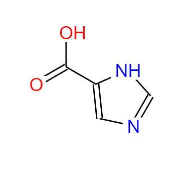 CAS： 1072-84-0，中文名稱： 1H-咪唑-4-甲酸 英文名稱：4-Imidazolecarboxylic acid 