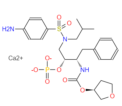CAS： 226700-81-8，中文名稱： 福沙那偉鈣 英文名稱：Fosamprenavircalcium 