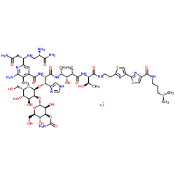 CAS： 67763-87-5，中文名稱： 鹽酸博來霉素 