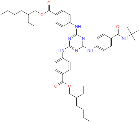 CAS： 154702-15-5，中文名稱： 二乙基己基丁酰胺基三嗪酮 英文名稱：Iscotrizinol 