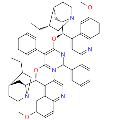  CAS： 149820-65-5，中文名稱： 氫化奎寧 2,5-二苯基-L-4,6吡啶二基二醚 英文名稱：(DHQ)2PYR