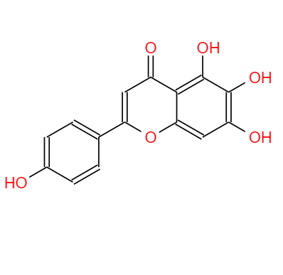  CAS： 529-53-3，中文名稱： 野黃芩素
