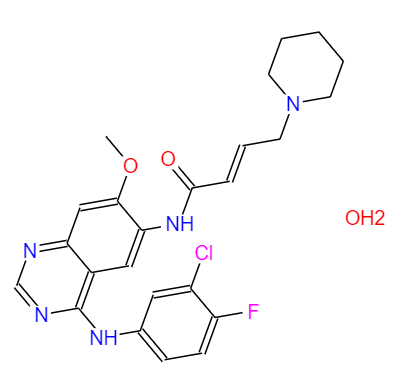 CAS： 1042385-75-0，中文名稱： 達(dá)可替尼一水合物 英文名稱：Dacomitinib hydrate 