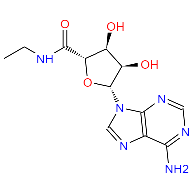 CAS： 35920-39-9，中文名稱(chēng)： 5'-（N-乙基羧酰胺基）腺苷 英文名稱(chēng)：5′-(N-Ethylcarboxamido)adenosine 