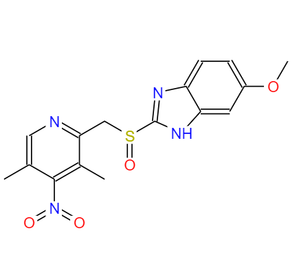 CAS： 317807-10-6，中文名稱： rac 4-去甲氧基-4-硝基奧美拉唑 英文名稱：rac 4-Desmethoxy-4-nitro Omeprazole 