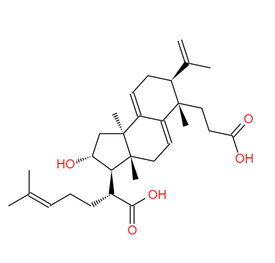 CAS： 137551-39-4，中文名稱： 茯苓新酸B 英文名稱：Poricoic acid B 