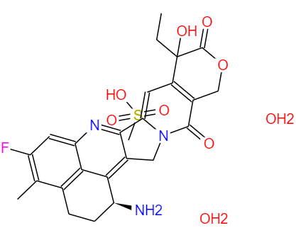  CAS： 197720-53-9，中文名稱： 依喜替康甲磺酸鹽水合物 英文名稱：Exatecan mesilate, DX-8951f