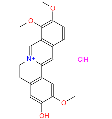CAS： 6681-15-8，中文名稱： 鹽酸藥根堿 英文名稱：JATRORRHIZINE HCL(RG) 