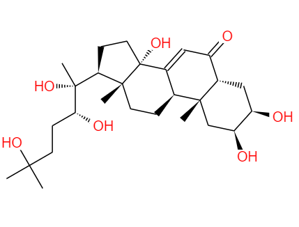 CAS： 5289-74-7，中文名稱： β-蛻皮甾酮 英文名稱：Beta-Ecdysterone 