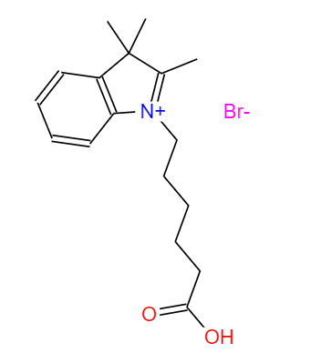 CAS： 171429-43-9，中文名稱： 6-(2,3,3-三甲基吲哚-1-鎓-2-基)己酸溴化物