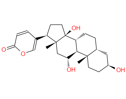 CAS： 465-11-2，中文名稱： 日本蟾蜍毒苷元 英文名稱：Gamabufotalin 