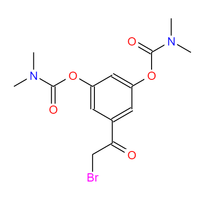 CAS： 81732-49-2，英文名稱：5-(Bromoacetyl)-1,3-phenylene bis(dimethylcarbamate) 