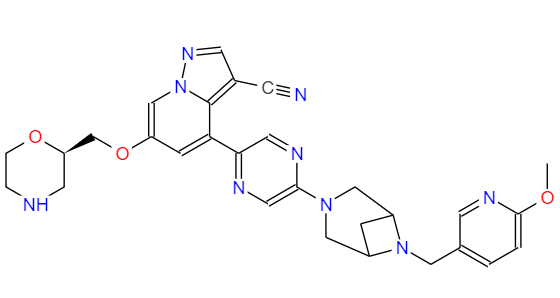 CAS： 2222755-14-6，中文名稱： 塞爾帕替尼 英文名稱：LOX0292 