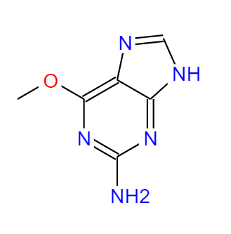 CAS： 20535-83-5，中文名稱： 2-氨基-6-甲氧基嘌呤 英文名稱：6-methoxy-7H-purin-2-amine 