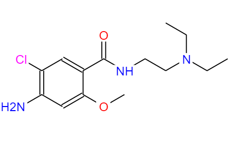 CAS： 364-62-5，中文名稱： 甲氧氯普胺 英文名稱：Metoclopramide 