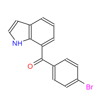  CAS： 91714-50-0，中文名稱： 7-(4-溴苯甲酰)吲哚 英文名稱：7-(4-Bromobenzoyl)indole