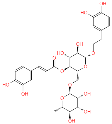CAS： 79916-77-1，中文名稱： 連翹酯苷A 英文名稱：Forsythoside A 