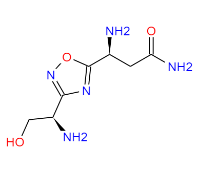 CAS：1673534-73-0，英文名稱：(S)-3-amino-3-(3-((R)-1-amino-2-hydroxyethyl)-1,2,4-oxadiazol-5-yl)propanamide