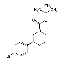CAS： 1476776-55-2，中文名稱： 尼拉帕尼中間體1 英文名稱：Tert-butyl (S)-3-(4-bromophenyl)piperidine-1-carboxylate