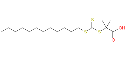 CAS： 461642-78-4，中文名稱： 三硫代碳酸酯 英文名稱：2-(Dodecylsulfanylthiocarbonylsulfanyl)-2-methylpropionic acid 