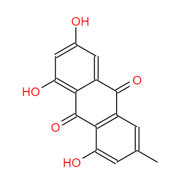 CAS： 518-82-1，中文名稱： 大黃素 英文名稱：Emodine 