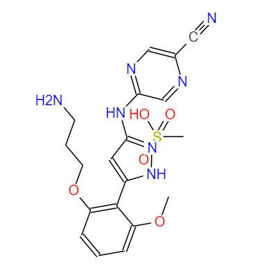 CAS： 1234015-57-6，英文名稱：PrexasertibMesylateHydrate 