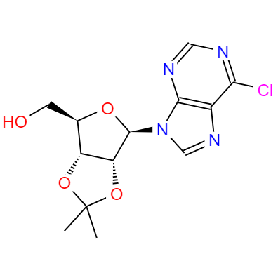 CAS： 39824-26-5，中文名稱： 6-氯-9-beta-D-(2,3-異亞丙基)呋喃核糖基嘌呤