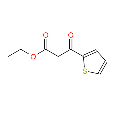 CAS： 13669-10-8，中文名稱： 3-氧代-3-噻吩-2-yl-丙酸甲酯 英文名稱：Ethyl3-oxo-3-(thiophen-2-yl)propanoate