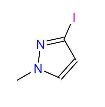 CAS： 92525-10-5，中文名稱(chēng)： 3-碘-1甲基吡唑 英文名稱(chēng)：3-Iodo-1-methyl-1H-pyrazole