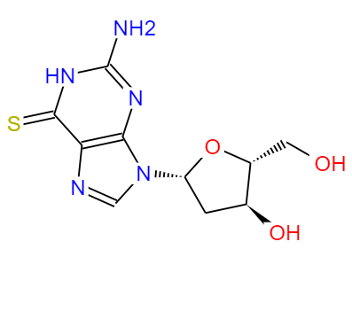CAS： 789-61-7，中文名稱： 6-巰基-2'-脫氧鳥苷 英文名稱：6-THIO-2'-DEOXYGUANOSINE 
