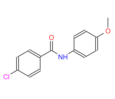 CAS： 4018-82-0，中文名稱： 4-氯-N-(4-甲氧基苯基)苯甲酰胺 英文名稱：N-(p-Chlorobenzoyl)-p-anisidine 