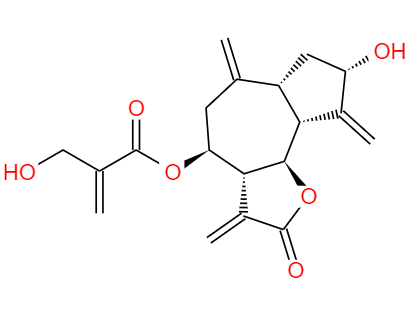 CAS： 35730-78-0，中文名稱： 菜薊苦素 英文名稱：Cynaropicrin 