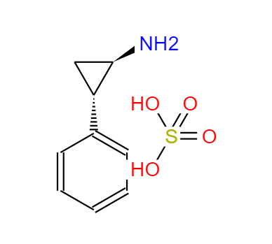  CAS： 13492-01-8，中文名稱(chēng)： 反式-2-苯基環(huán)丙胺 半硫酸鹽 英文名稱(chēng)：trans-2-Phenylcyclopropylamine hemisulfate salt