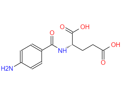 CAS： 4271-30-1，中文名稱： N-(4-氨基甲酰)-L-谷氨酸 英文名稱：(4-Aminobenzoyl)-L-glutamicacid 