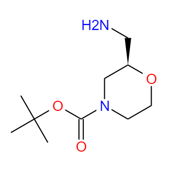 CAS： 1174913-80-4，中文名稱： (R)-4-BOC-2-嗎啉甲胺 英文名稱：(R)-2-Aminomethyl-4-Boc-morpholine 